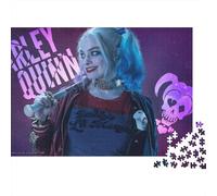 Puzzle en Bois 1000 Pièces Adulte Joker - Jeu De Challenge Classique,Harley Quinn Art Décoratif Moderne, Cadeau Créatif De Haute Qualité 1000pcs (75x50cm)