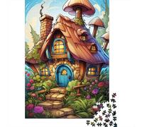 Puzzle en Bois 1000 Pièces - Cabane de Village de Montagne | Odyssée Visuelle pour Petits Explorateurs Et Grands Rêveurs | Plongez dans Un Monde De Fantaisie