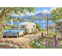 Puzzle en Bois 1000 pièces Caravane au Bord du lac