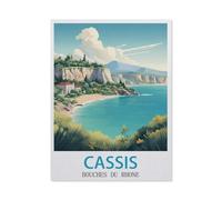 Puzzle en Bois 1000 Pieces,Cassis Bouches-du-Rhône,Adultes Enfants Classique Jeu Cadeau(75x50cm)-GP65