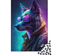 Puzzle en Bois 1000 Pièces Chien Mécanique Coloré Rectangle Créatif Idéal pour Adultes 1000 Pièces (75x50cm)