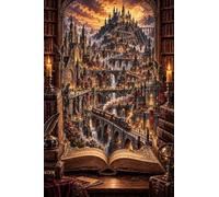 Puzzle en Bois 1000 pièces Cité Gothique Fantastique Sortie d’Un Livre