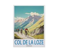 Puzzle en Bois 1000 Pieces，Col de la Loze, France，Adultes Enfants Classique Jeu Cadeau（75x50cm）-P45