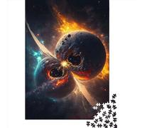 Puzzle en Bois 1000 Pièces Colors of Space Planet4 pour Adultes et Adolescents Jeu Familial Cadeaux de Noël 1000 Pièces (38x26cm)
