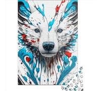 Puzzle en bois 1000 pièces fragments polaires puzzle créatif puzzle rectangulaire fantastique puzzle adulte 1000 pièces (75x50 cm)