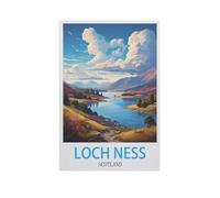 Puzzle en Bois 1000 Pièces,Loch Ness, Écosse,Adultes Enfants Assemblage De Puzzles Jouets(75x50cm)-AJ52