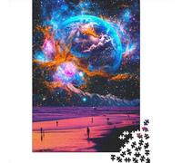 Puzzle en bois 1000 pièces nouveaux jours oubliés pour adultes, jeu difficile, 1000 pièces (75 x 50 cm)