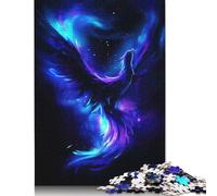 Puzzle en Bois 1000 pièces Phénix Néon Animal pour Adultes Puzzle Difficile pour Adultes et Adolescents Puzzles Drôles 1000pcs (75x50cm)