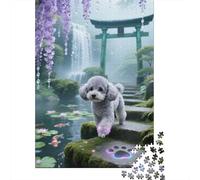 Puzzle en Bois 1000 Pièces - Poodle Teacup | Odyssée Visuelle pour Petits Explorateurs Et Grands Rêveurs | Plongez dans Un Monde De Fantaisie