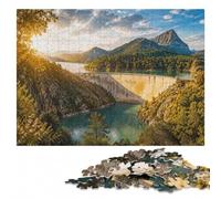 Puzzle en Bois 1000 pièces pour Adultes, Barrage de Bimont, Aix-en-Provence | Puzzle pour passionné - activité manuelle autour de la table à la maison le w nd.