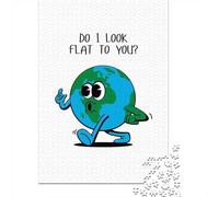Puzzle en Bois 1000 pièces pour Adultes, Do I Look Flat to You？