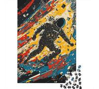 Puzzle en Bois 1000 pièces pour Adultes Lost Astronaut 2, Puzzle pour Enfants, Jeux en Famille, Cadeaux de Noël, 1000 pièces (75 x 50 cm)