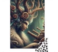 Puzzle en Bois 1000 pièces pour Adultes, Mythe des Bois, Puzzle carré pour Enfants, Jeux en Famille, Cadeaux de Noël, 1000 pièces (75 x 50 cm)