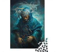 Puzzle en Bois 1000 pièces pour Adultes, Puzzle épique de Magicien de l'eau Arabe pour Enfants, Jeux familiaux, Cadeaux de Noël, 1000 pièces (75 x 50 cm)