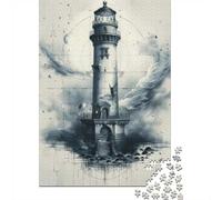 Puzzle en Bois 1000 pièces pour Adultes, The Architects Lighthouse