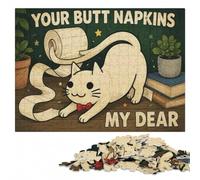 Puzzle en Bois 1000 pièces pour Adultes, Your Butt Napkins My Dear-1 | À offrir : Cadeau puzzle: progression pièce après pièce avec un objectif clair à son propre rythme.