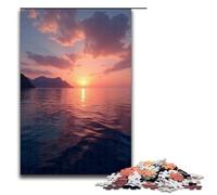 Puzzle en Bois 1000 pièces pour Enfants thème « Niveau de la mer à l'aube » décoration d'intérieur (75 x 50 cm)