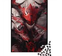 Puzzle en Bois 1000 pièces, Puzzle Blood Red Shadow, activité familiale, Cadeaux de Noël, 1000 pièces (75 x 50 cm)