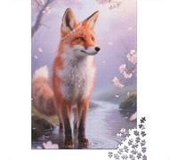 Puzzle en Bois 1000 Pièces - Renard | Odyssée Visuelle pour Petits Explorateurs Et Grands Rêveurs | Plongez dans Un Monde De Fantaisie