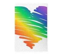Puzzle en Bois 1000 pièces représentant Les Drapeaux LGBT pour Adultes
