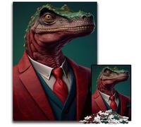 Puzzle en Bois 1000 pièces représentant Un Dinosaure, idéal pour Les Adolescents, idéal pour Une soirée Jeux en Famille, idée Cadeau stimulante 50x75cm/19,68x29,52 Pouces