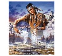 Puzzle en Bois 1000 pièces représentant Une louve Indienne, Jouet pour Adulte, Jeu de décompression, 38 x 26 cm