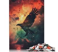 Puzzle en Bois 1000 pièces Silhouette Galaxie pour Adultes et Adolescents, Jeu éducatif pour Adolescents Adultes (1000 pièces, 75 x 50 cm)