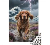 Puzzle en Bois 1000 Pièces - Springer épagneul Anglais | Odyssée Visuelle pour Petits Explorateurs Et Grands Rêveurs | Plongez dans Un Monde De Fantaisie