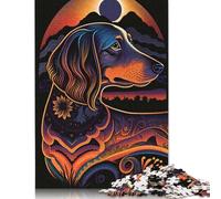 Puzzle en Bois 1000 pièces Style Teckel pour Adultes et Adolescents. Jeu éducatif pour Adultes et Adolescents (1000 pièces, 75 x 50 cm).