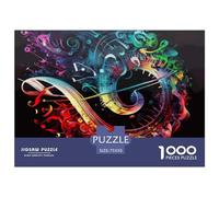 Puzzle en Bois 1000 pièces Symphonie Musicale Puzzle Activité familiale Cadeaux de Noël 1000 pièces (75 x 50 cm)