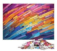 Puzzle en Bois 1000 pièces Vague de Verre Qui s'écrase Puzzle Adulte 1000 pièces (75 x 50 cm)
