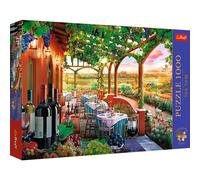 Puzzle En Bois 1000 Pièces Village Italien Bistro Restaurant Café Vin Vignoble