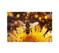 Puzzle en bois 1000 pièces WZYWHJ abeilles en vol imprimé pour adultes et enfants, parfait pour s'amuser en famille, soulager le stress