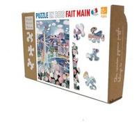 Puzzle en bois 24 pièces PARIS AU PRINTEMPS Puzzle Michele Wilson Multicolore Multicolore G