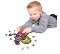 Puzzle En Bois 3d Coloré En Forme De Bonhomme De Neige, Jouet Super Amusant Pour Cadeau En Famille