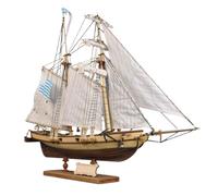 Puzzle en Bois 3D, Kit de modèle voilier en Bois goélette Historique Baltimore, Cadeau d'affichage à l'échelle 1/32