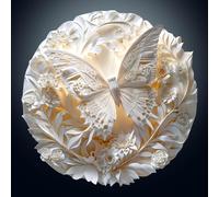 Puzzle en Bois 3D Papillon pour Adultes - 290 Pièces en Papier, 34 x 34 cm, Design Unique Irrégulier en Forme d'Animal