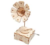 Puzzle en Bois 3D, Phonographe 3D Puzzle en Bois expérience Vapeur Artisanat Apprentissage des principes scientifiques