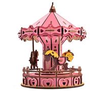 Puzzle En Bois 3d Pour Enfants, Bricolage, Design Carrousel, Modèle D'Assemblage, Artisanat D'Art, Jouet Éducatif, Cadeaux D'Anniversaire