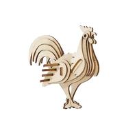 Puzzle en Bois 3D, Puzzle 3D en Bois de Poulet, Tige Artisanale, Aide à l'imagination créative, apprend Les principes scientifiques