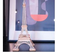 Puzzle en bois 3D - ROBOTIME - TG501 (Tour Eiffel) - Kit mécanique - Bois - À monter soi-même