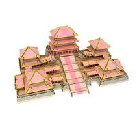Puzzle en Bois 3D, Ville Antique 3D Puzzle en Bois Auto-Assemblage Bricolage Casse-tête Maison Bureau Ornement Cadeau
