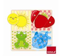 Puzzle en bois 4 Couleurs - DISET - Progressif - A partir de 1 an