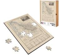 Puzzle en bois 48 Pièces Fabulous - 33 Gironde Département Carte Ancienne (28 x 20 cm) G
