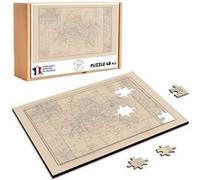 Puzzle en bois 48 Pièces Fabulous - 45 Loiret Département Carte Ancienne (28 x 20 cm) G