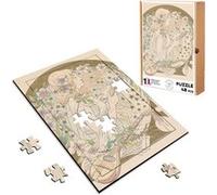 Puzzle en bois 48 Pièces Fabulous - Art Nouveau Gypsy Nymphe (28 x 20 cm) G