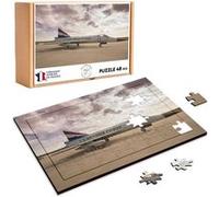 Puzzle en bois 48 Pièces Fabulous - Avion de Combat au Sol US Air Force (28 x 20 cm) G