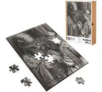 Puzzle en bois 48 Pièces Fabulous - Barbe Bleu Conte Gustave Dore (28 x 20 cm) Bleu G
