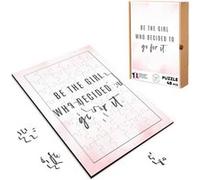 Puzzle en bois 48 Pièces Fabulous - Be the Girl Who decide to Go for it (28 x 20 cm) G