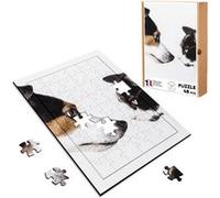 Puzzle en bois 48 Pièces Fabulous - Chien et Chat Meilleurs Amis (28 x 20 cm) G